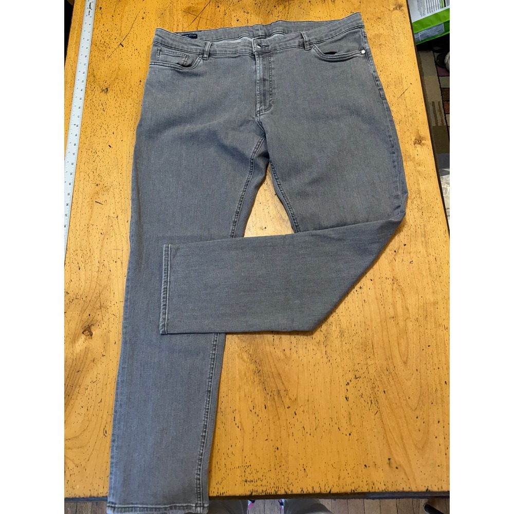 Peter Millar Crown Crafted 42/32 Mens‎ Grey Slim Straight Stretch Denim Jeans